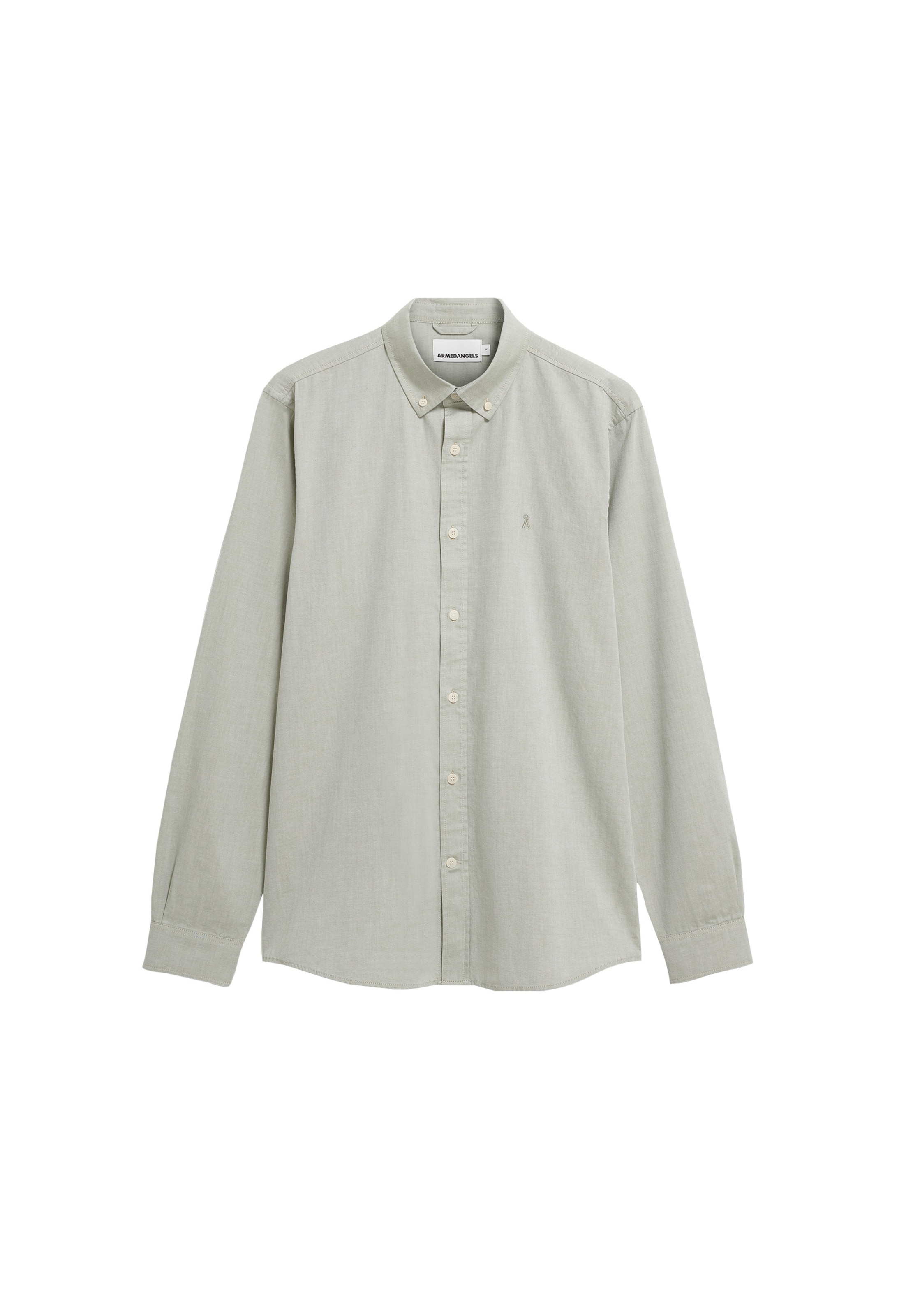 

ARMEDANGELS Рубашка на пуговицах Regular fit в зеленом цвете