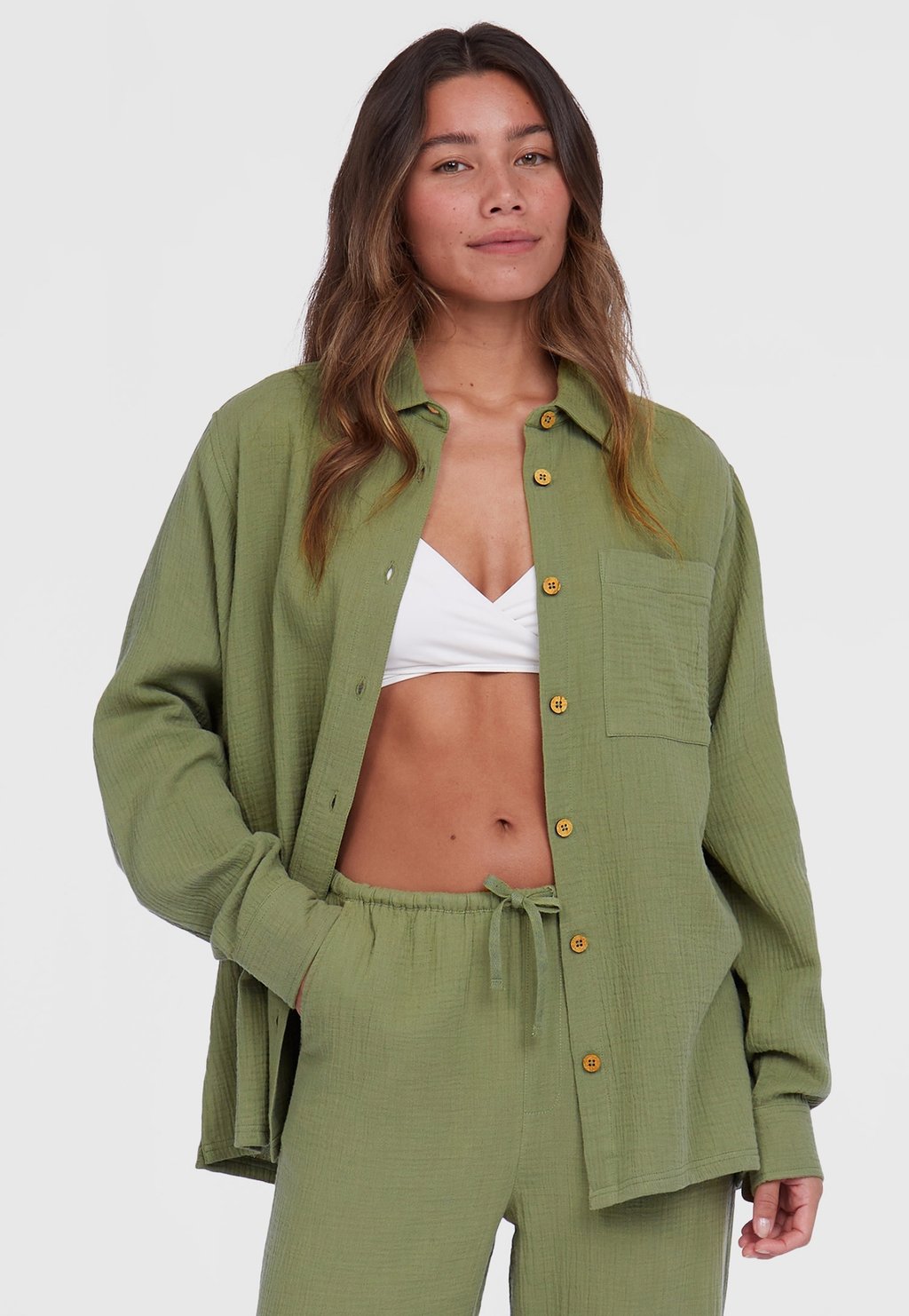 

Рубашка BRENDA LONGSLEEVE O'Neill, зеленый