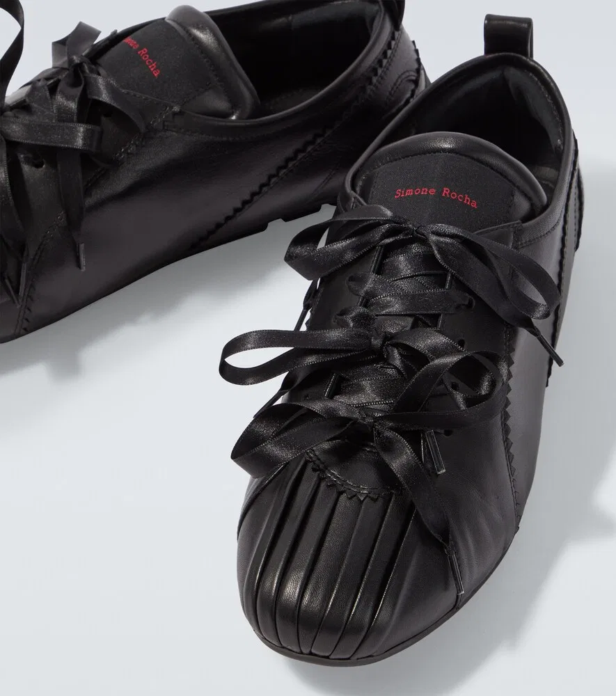 Кожаные кроссовки Ballerina Grip Simone Rocha, черный — фото 3