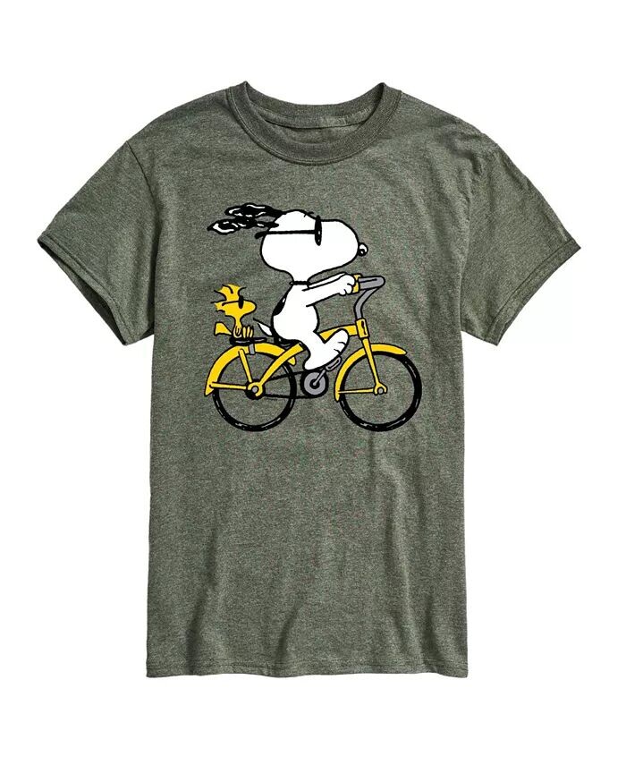 

Мужская футболка с коротким рукавом Hybrid Apparel Peanuts Bike AIRWAVES, зеленый