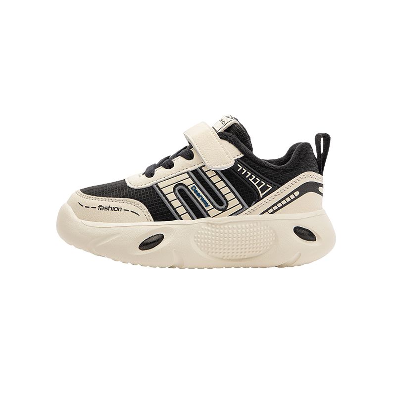 

Нескользящие, легкие, амортизирующие, теплые, низкие, детские кроссовки для повседневной носки DEERWAY, черный