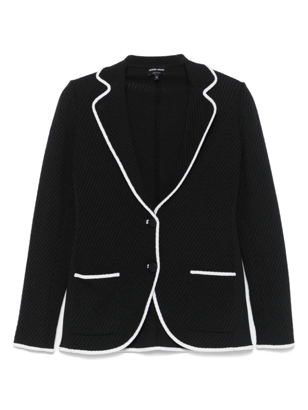 

Однобортный блейзер Giorgio Armani, черный