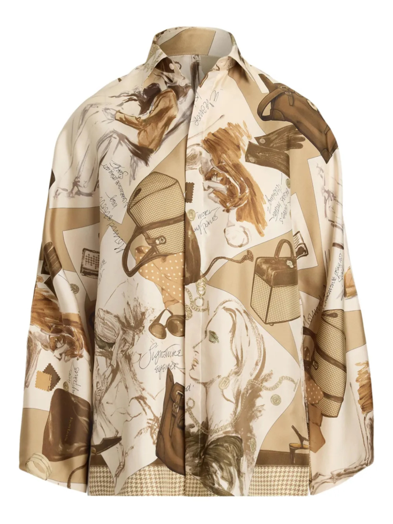 

Ralph Lauren Collection рубашка Karen с принтом, коричневый