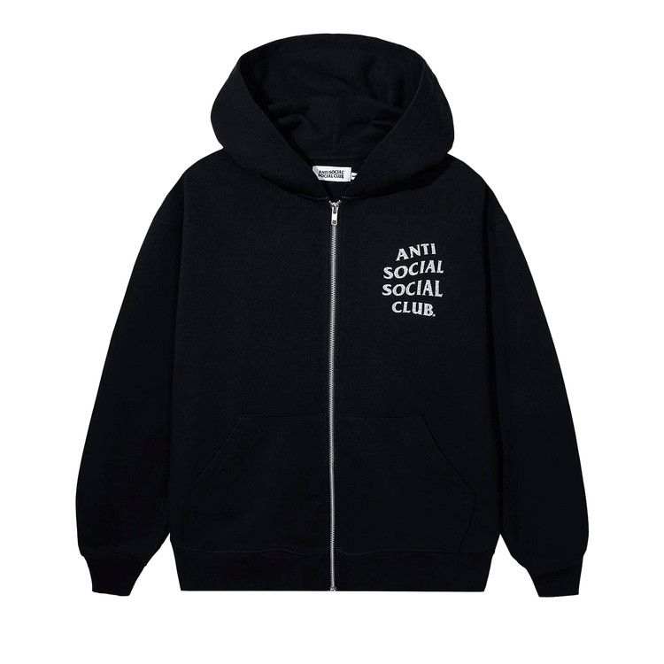 

Худи Anti Social Social Club Mind Game Glitter Zip-Hoodie, Black
