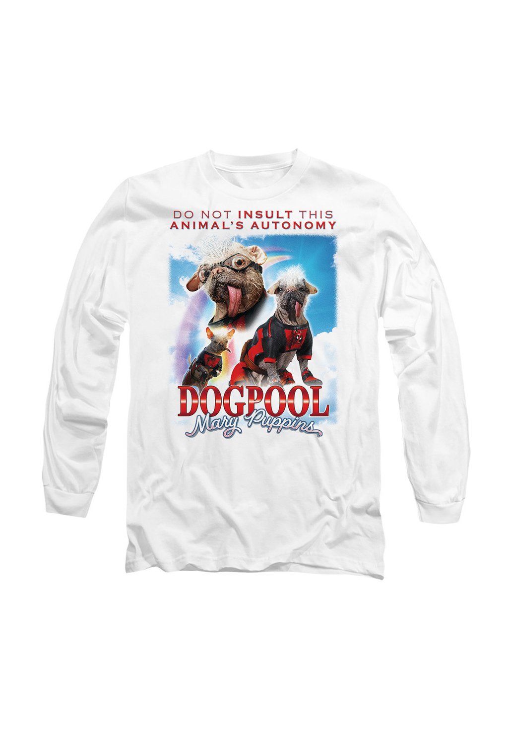 

Топ с длинными рукавами DEADPOOL & WOLVERINE MARY PUPPINS BOOTLEG Marvel, белый