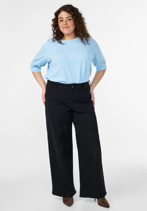 

Базовая футболка flash fein mit kurzen ärmeln Zizzi, Cashmere Blue, Серый, Базовая футболка flash fein mit kurzen ärmeln Zizzi, Cashmere Blue