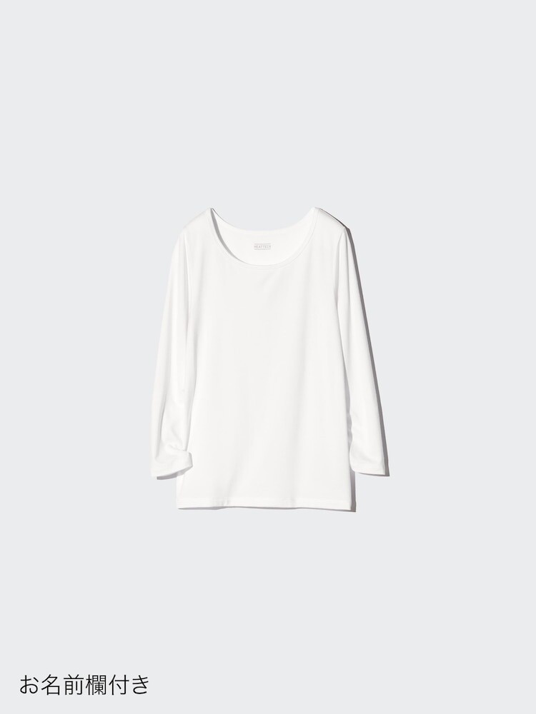 

Футболка heattech с u-образным вырезом Uniqlo, белый