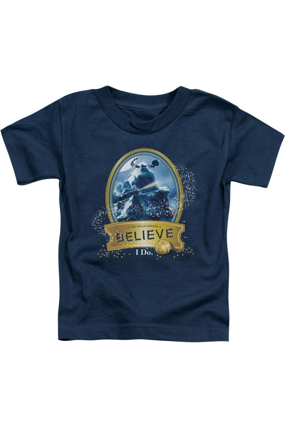 

Футболка с коротким рукавом Polar Express True Believer для малышей Gildan, темно-синий