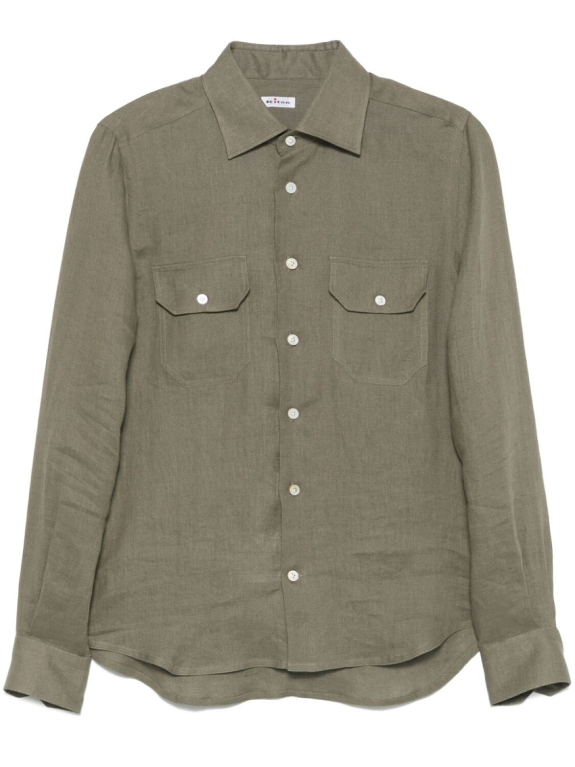 

Kiton льняная рубашка, зеленый
