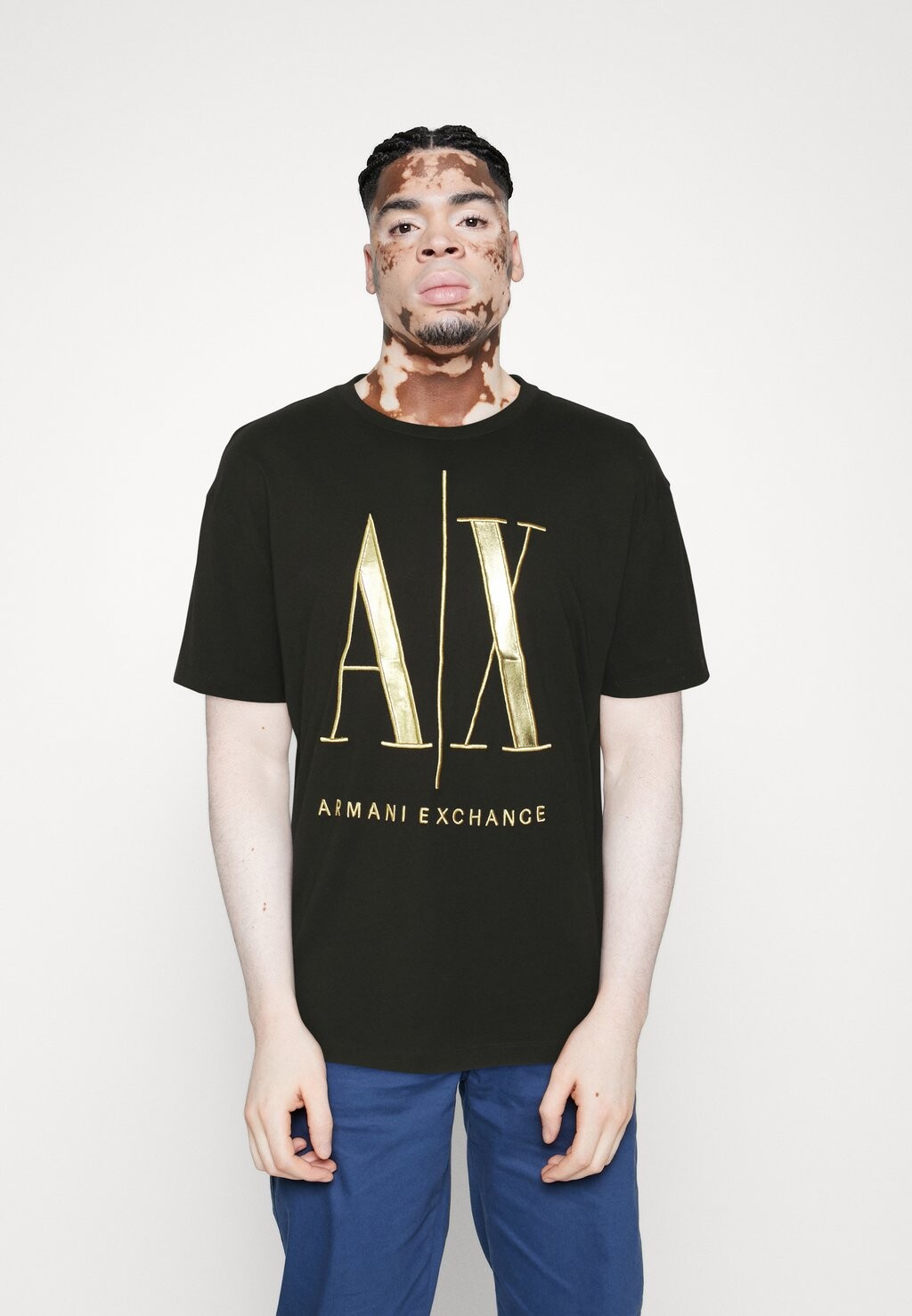 

Футболка с принтом Armani Exchange, черная, Черный, Футболка с принтом Armani Exchange, черная