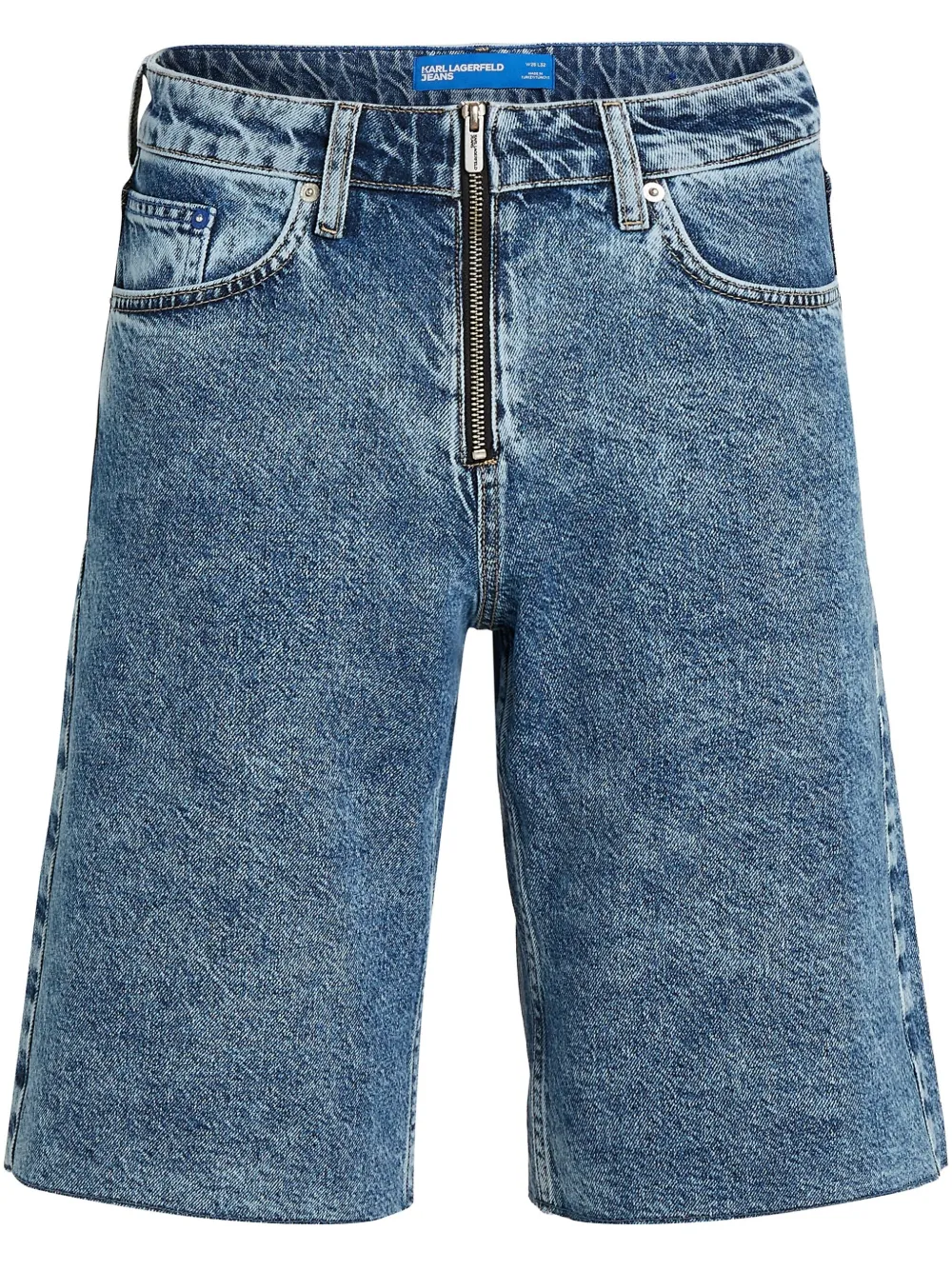 

Джинсовые шорты на молнии Karl Lagerfeld Jeans, синий