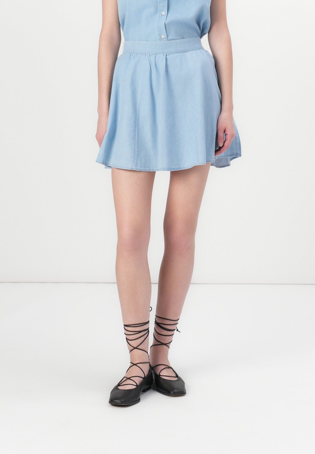 

Мини-юбка ONLNOVA BELLIS SKIRT - A-line skirt ONLY, цвет Light Blue Denim