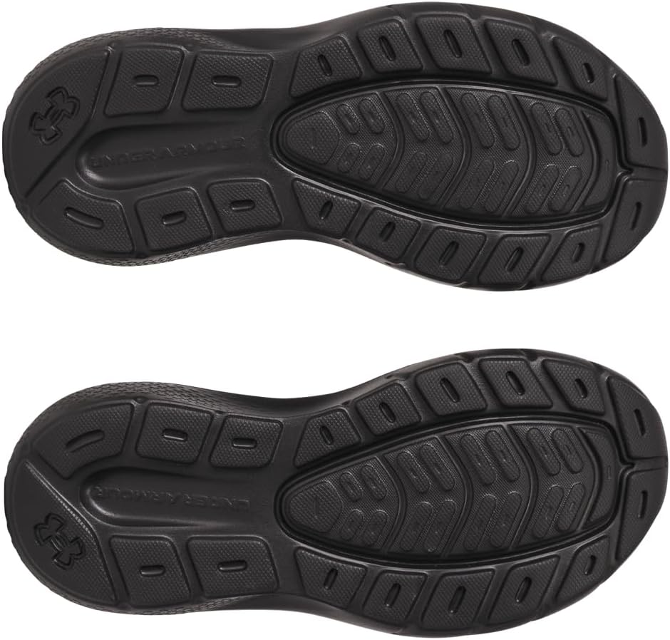 Кроссовки Under Armour Boys Pre School Rogue 4 с альтернативной шнуровкой, черный/зеленый — фото 3