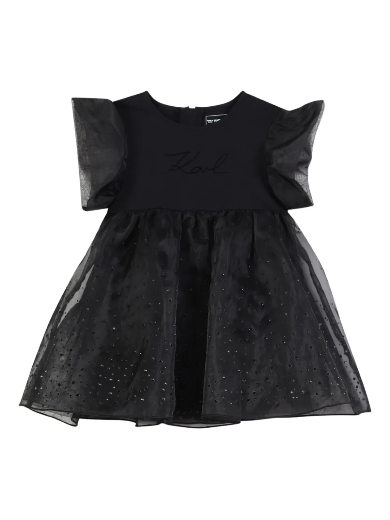 

Karl Lagerfeld Kids многослойное платье из тюля, черный