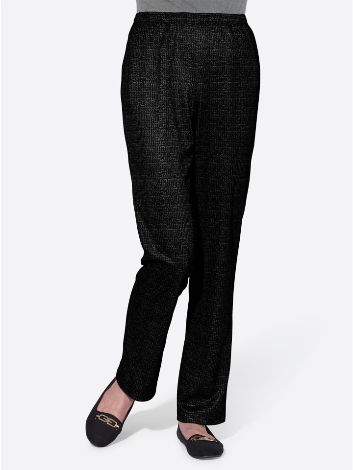 

WITT WEIDEN Черные брюки с узором, надеваемые через голову