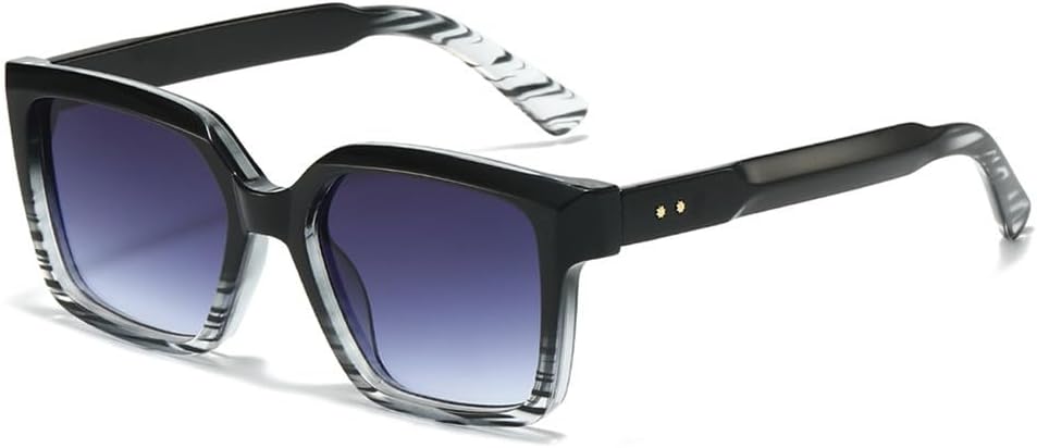 

Солнцезащитные очки UV400 с градиентной расцветкой и цветными заклепками, подходят для женщин и мужчин, для бега и занятий спортом на открытом воздухе UYPTK, Black Gray