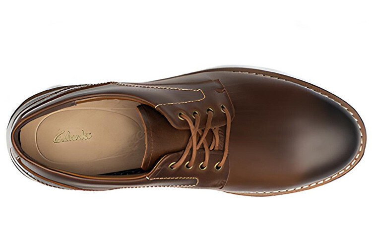 Туфли мужские низкие темно-серые Clarks — фото 3