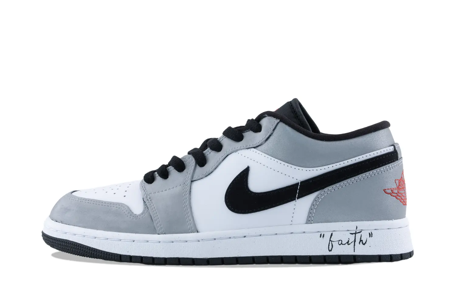 

Jordan Кроссовки Air 1 Small Dior противоскользящие износостойкие низкие винтажные баскетбольные унисекс дымчато-серые, цвет Smoke Gray