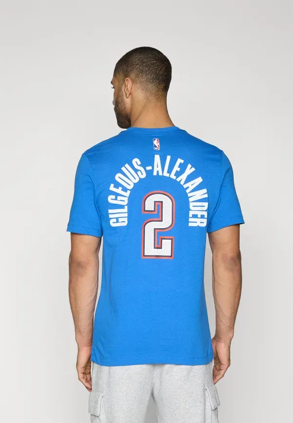 Футболка Nike Performance NBA Oklahoma City Thunder Shai Gilgeous Alexander Tee Club Wear, сигнальный синий — фото 3