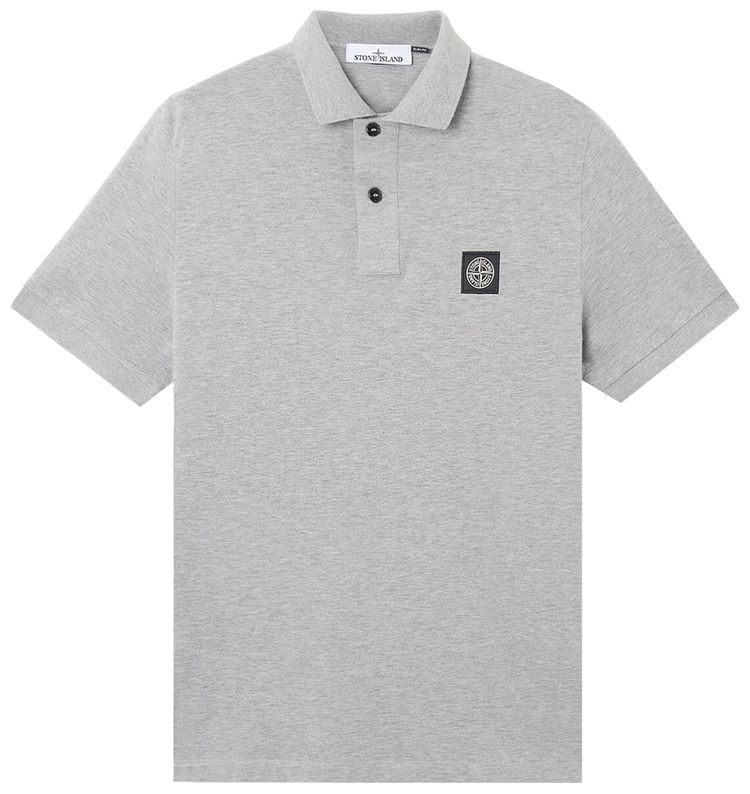 

Поло Stone Island Compass Patch Logo Polo 'Melange Grey', серый