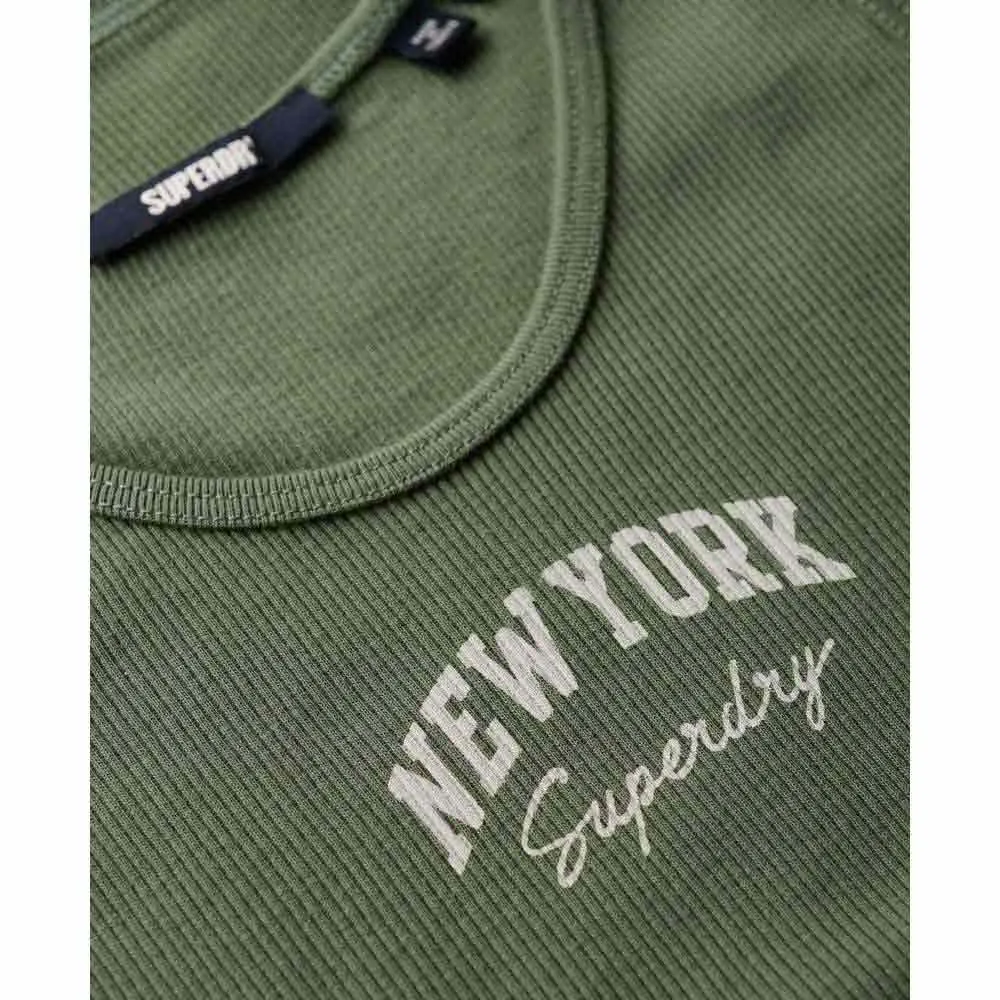 Футболка без рукавов Superdry Athletic Ess Graphic, зеленый — фото 4