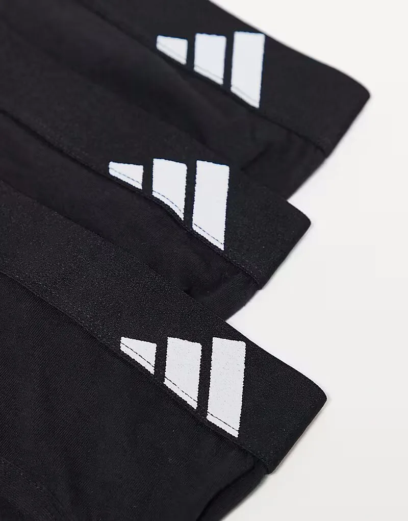 Комплект из 3 трусов Adidas Active Flex черного цвета — фото 4