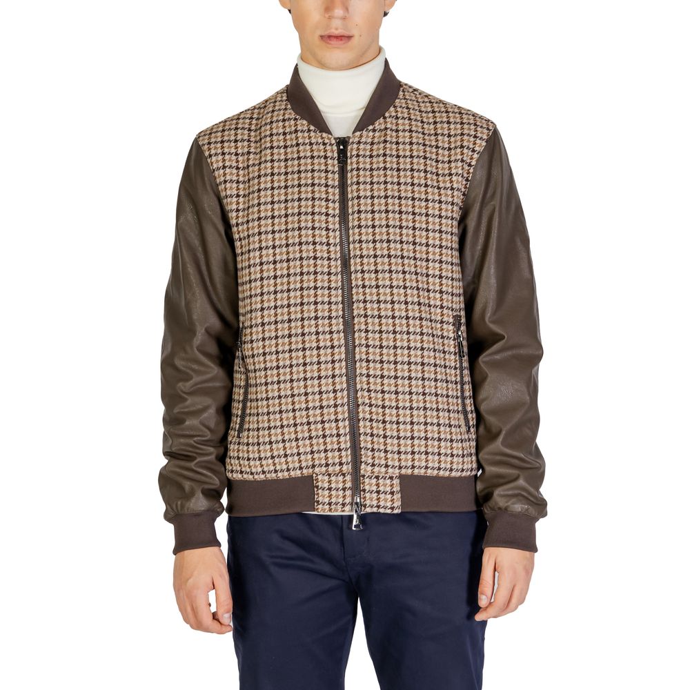 

Коричневая куртка из полиэстера Gianni Lupo