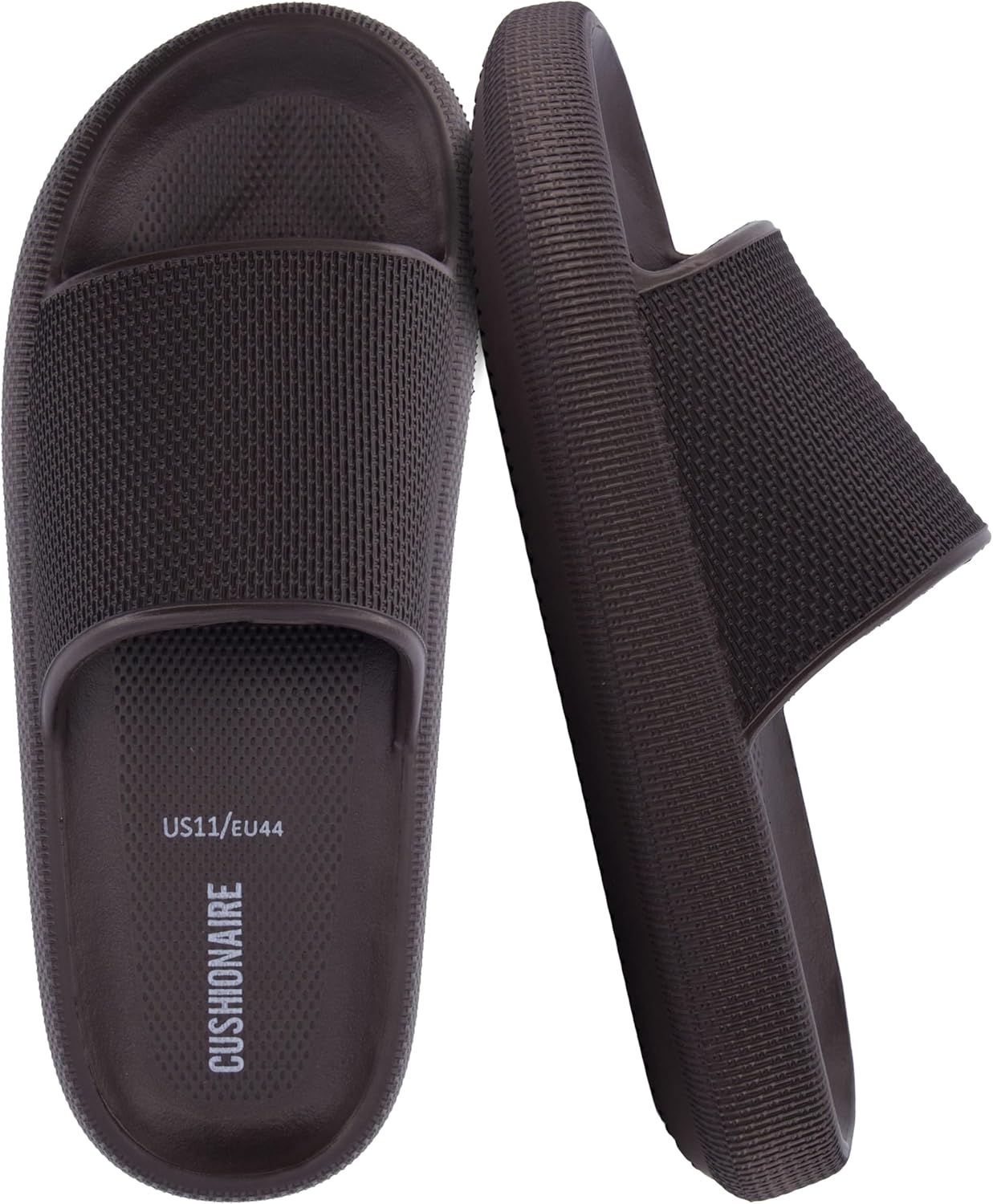 

Мужские сандалии CUSHIONAIRE Feather EVA - слайдеры для восстановления, легкая водная обувь для мужчин, эспрессо