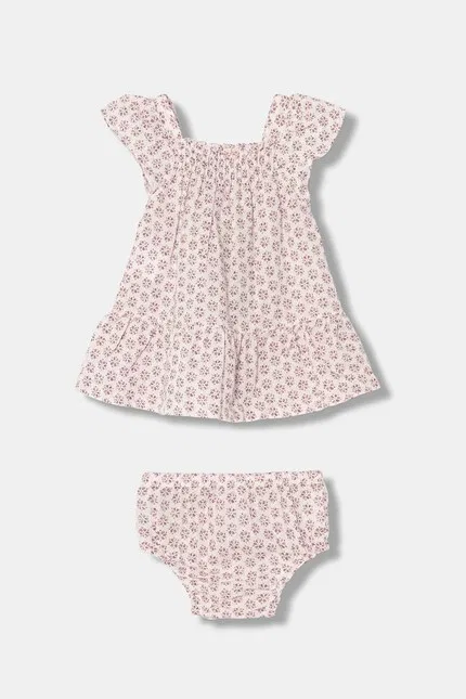 Платье с цветочным принтом United Colors of Benetton, розовый — фото 2