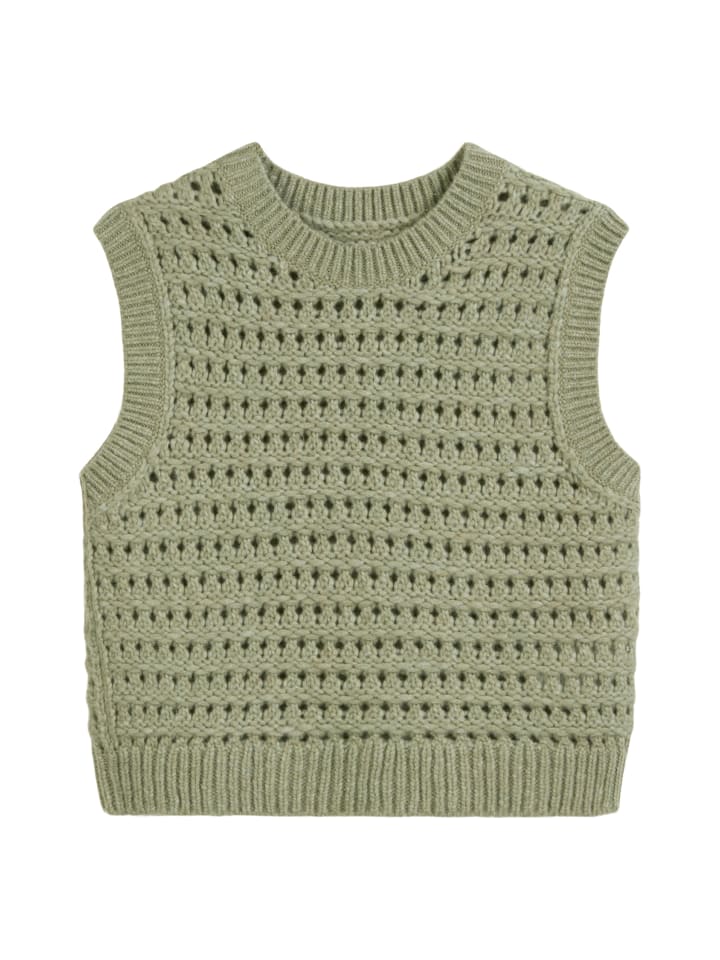 

Marc O'Polo DENIM Обычный жилет-свитер среднего зеленого меланжевого цвета