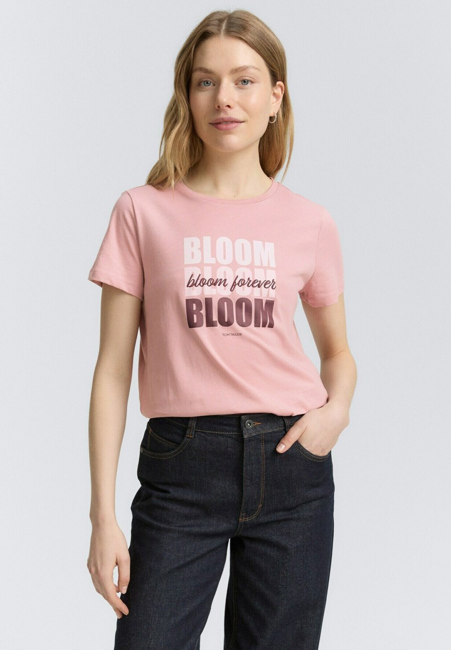 

Футболка TOM TAILOR Print T-shirt, Morning Pink/Light Pink, Розовый, Футболка TOM TAILOR Print T-shirt, Morning Pink/Light Pink