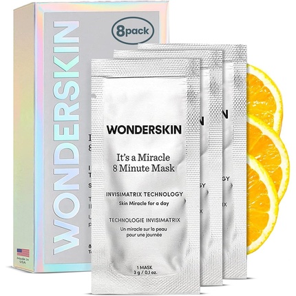 

8-минутная увлажняющая маска для лица с витамином С и ниацинамидом Wonderskin