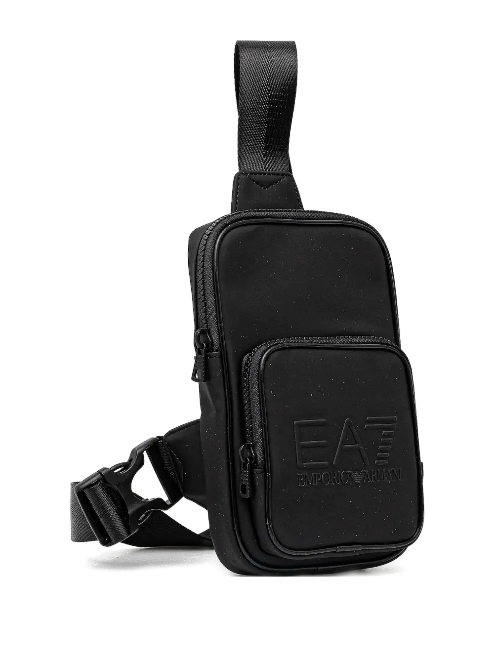 

Сумка через плечо с тисненым логотипом Ea7 Emporio Armani, черный
