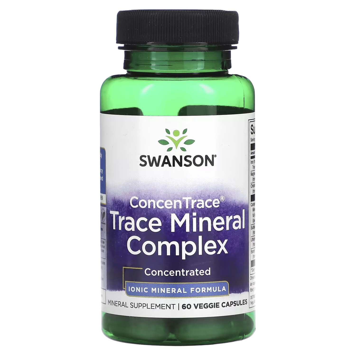 

Минеральный комплекс Swanson ConcenTrace с микроэлементами, 60 растительных капсул