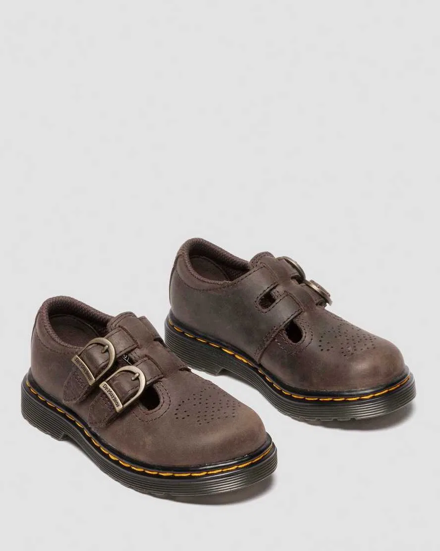 Детские туфли Dr Martens 8065 Mary Jane "Вайоминг", коричневый — фото 4
