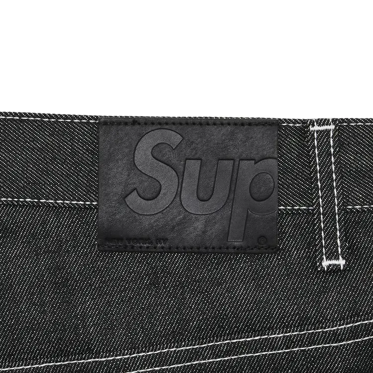 Джинсы Supreme S Logo Rigid Baggy Jean 'Rigid Black' — фото 3