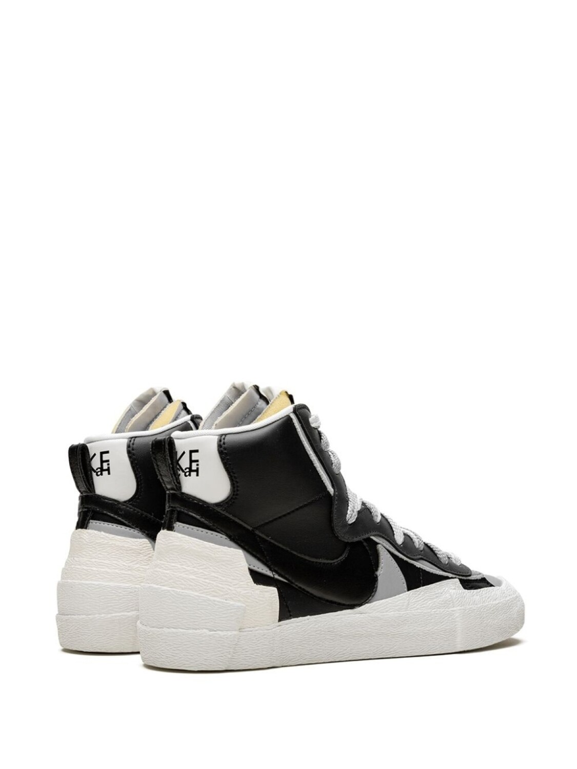 Высокие кроссовки x Sacai Blazer Mid Nike, черный — фото 3