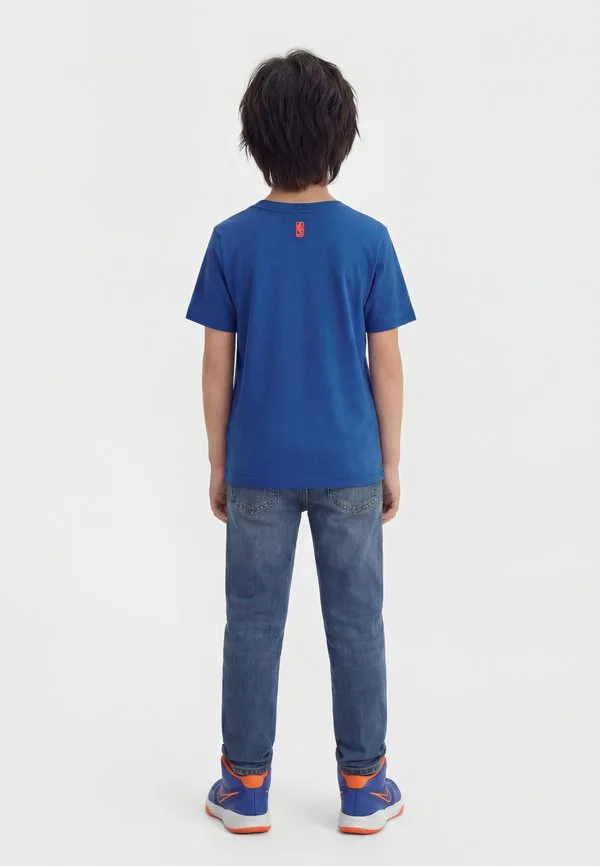 Футболка nba new york knicks унисекс клубная одежда Nike Performance, Rush Blue — фото 2