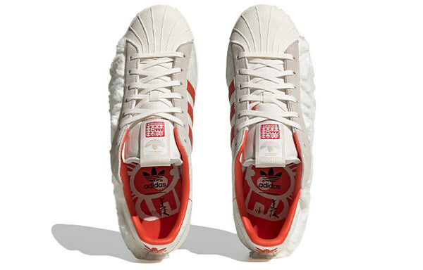 Кроссовки оригиналы суперзвезда 80-х x хан мейлин Adidas, белый — фото 4