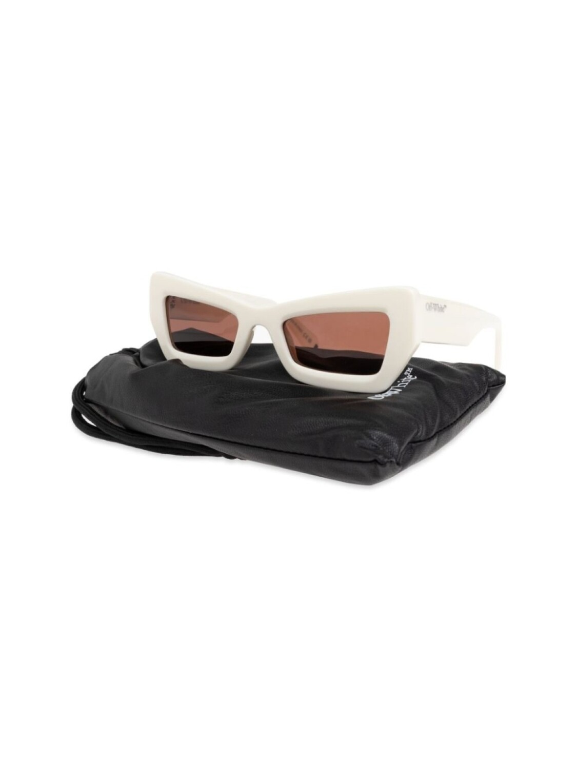 Солнцезащитные очки Off-White Eyewear Virgil в квадратной оправе, белый — фото 3