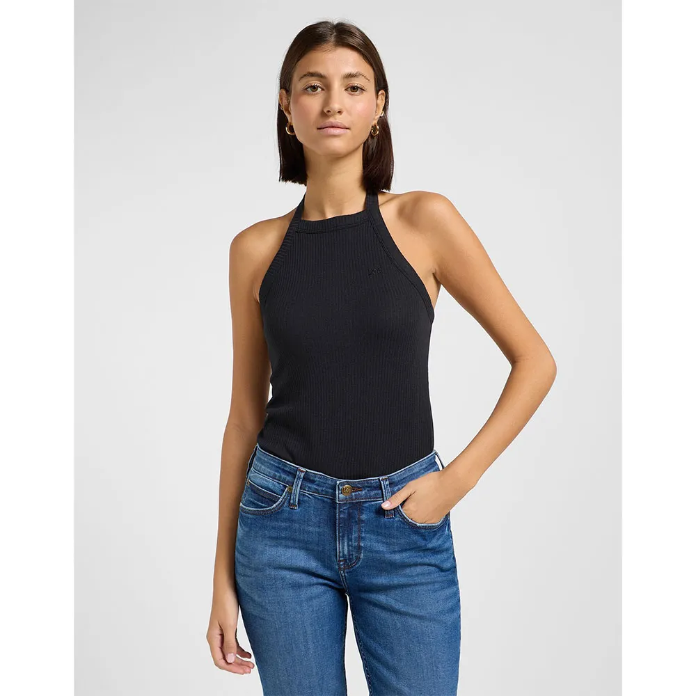 

Футболка без рукавов Lee Open Back Halter, черный