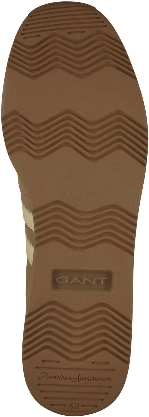 Мужские низкие кроссовки GANT 32633278/G148 из замшевой кожи в бежевой цветовой гамме - Размер 40 — фото 4
