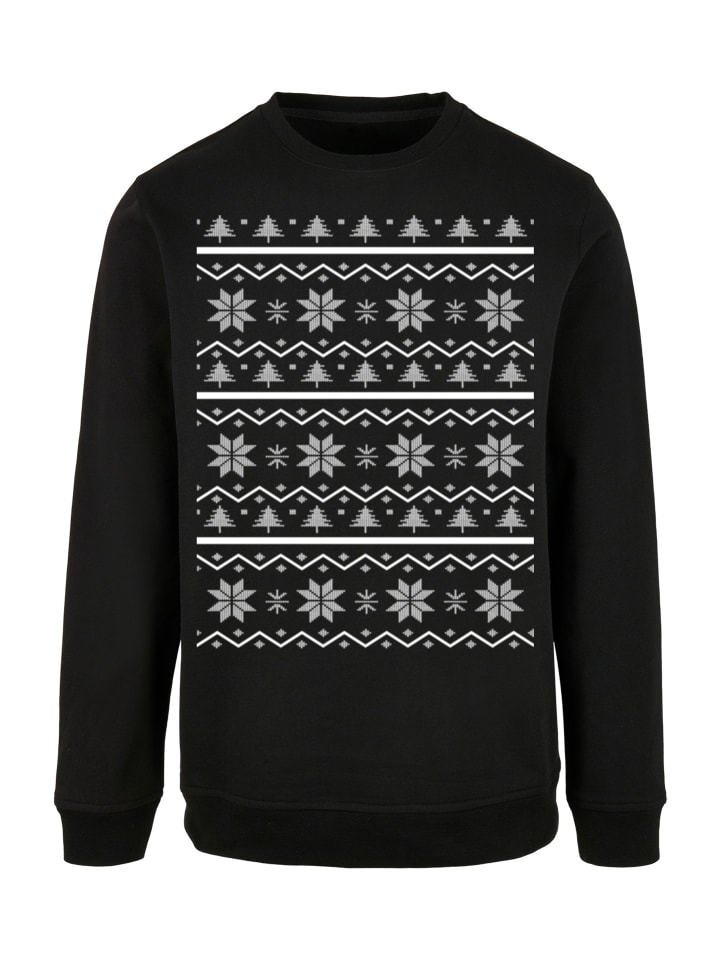 

Пуловер F4NT4STIC Sweatshirt Scandinavian Muster Weihnachten, черный