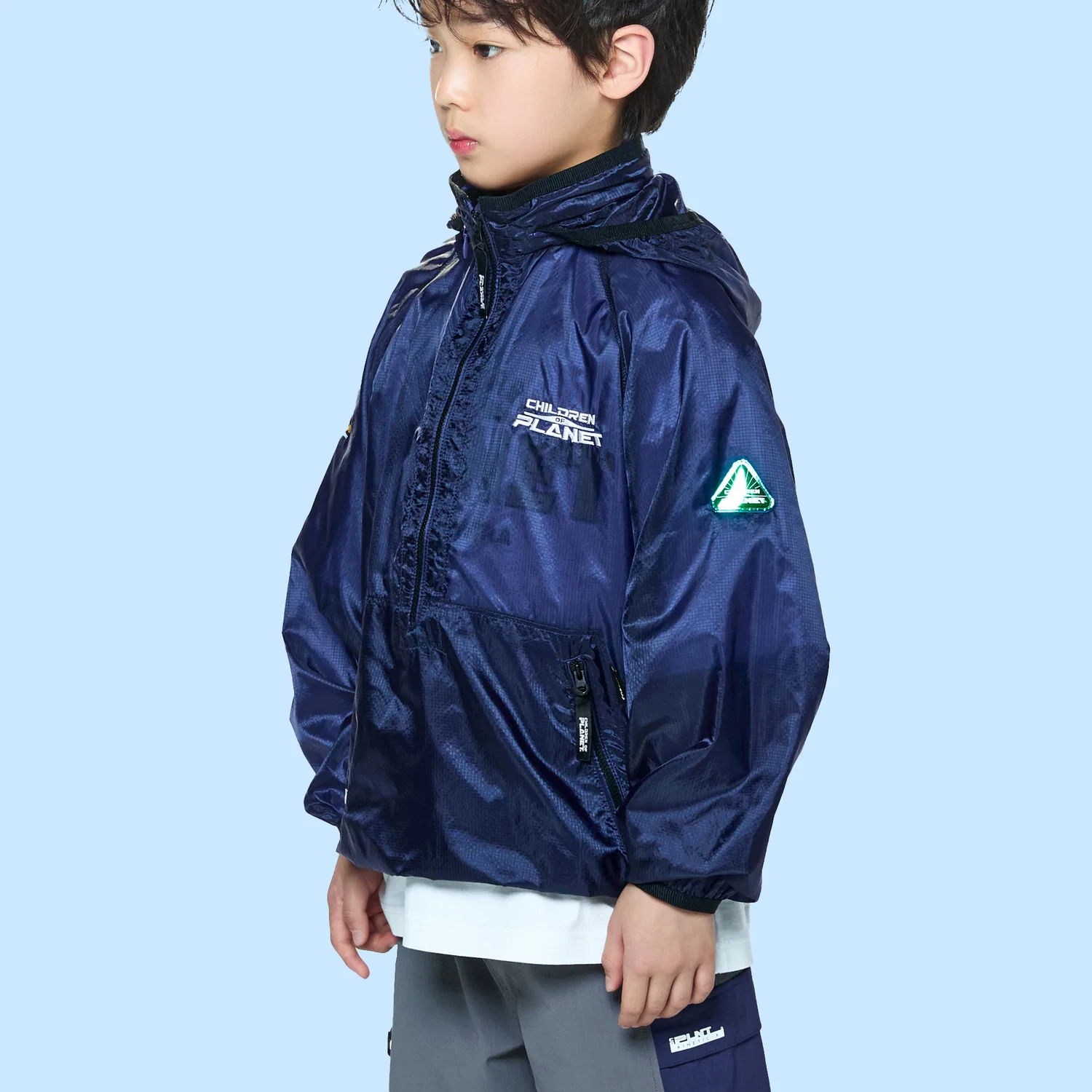 Детский анорак Zeta Air из Cordura, цвет океанский синий, от Children Of Planet