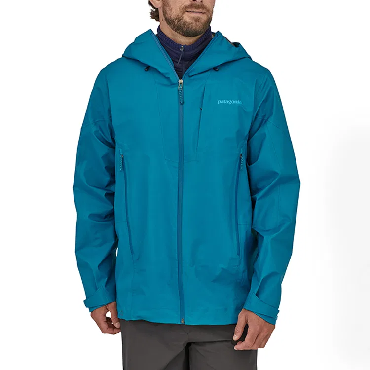 Куртка ветрозащитная Hiking Series для мужчин с капюшоном, умеренная Patagonia, Blue — фото 4
