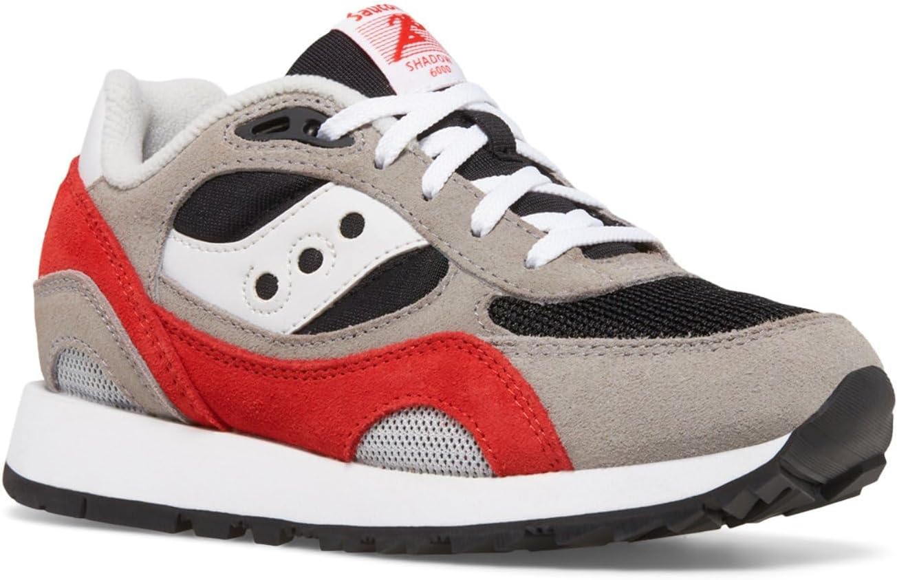 

Кроссовки Saucony unisex-child Shadow 6000, черный/красный/серый