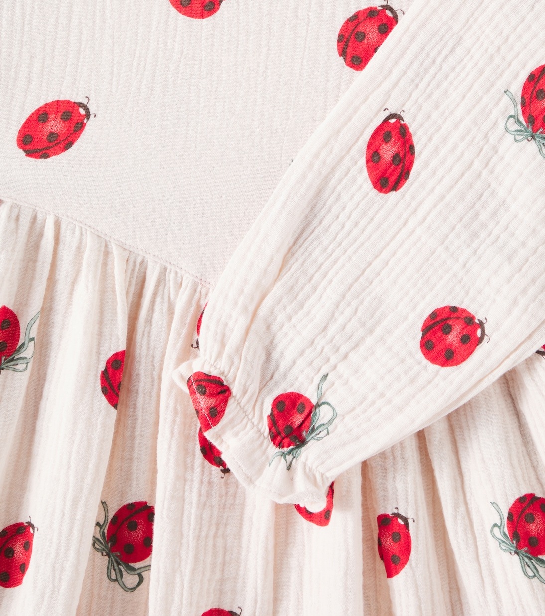 Платье из хлопка с принтом Божья коровка Коко Konges Sløjd, Ladybug Bow — фото 2