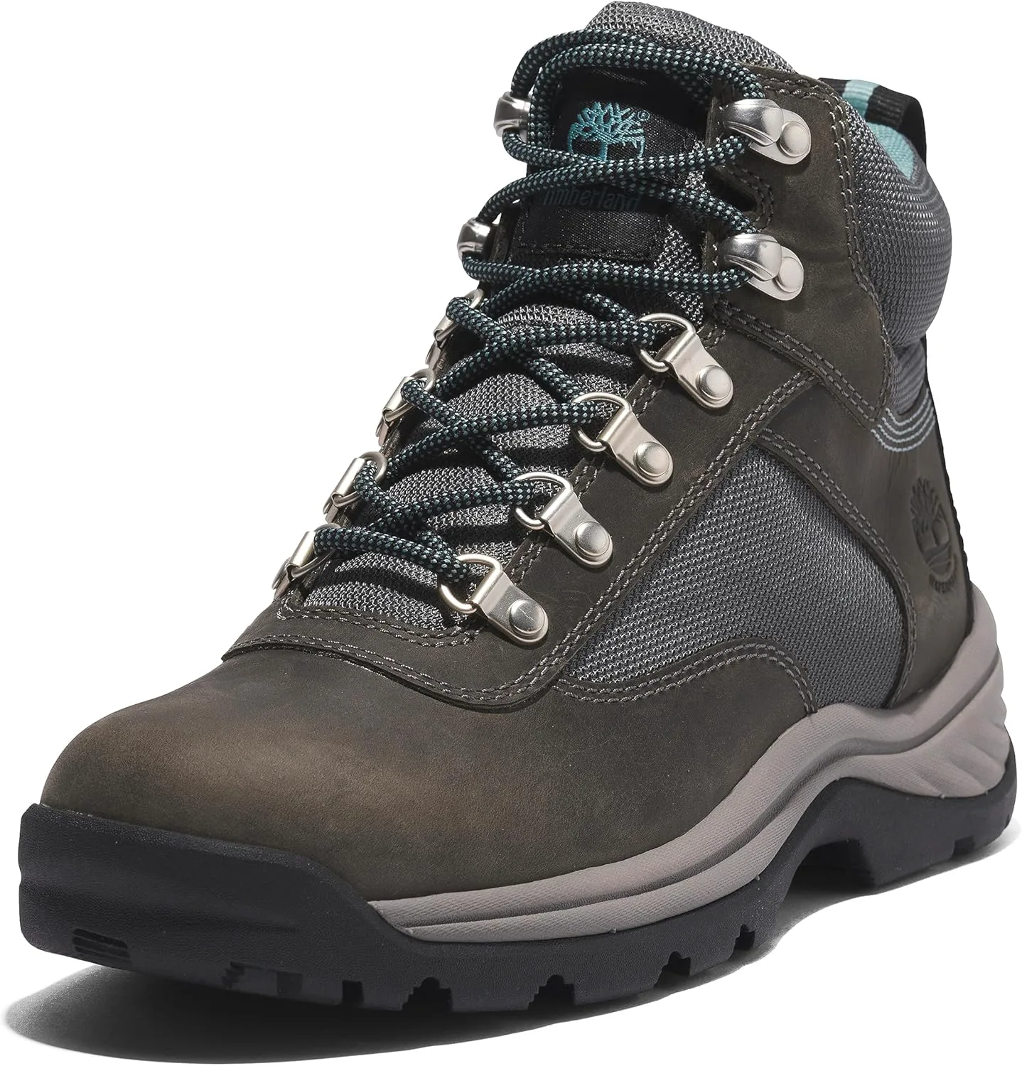 

Женские водонепроницаемые походные ботинки Timberland White Ledge Mid с шнуровкой, серый