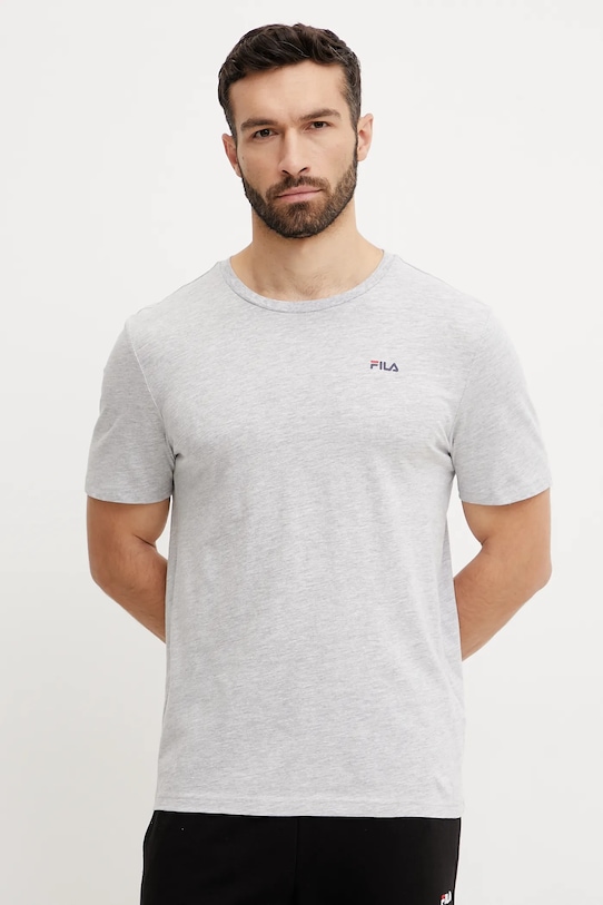 

Хлопковая футболка Fila, серый
