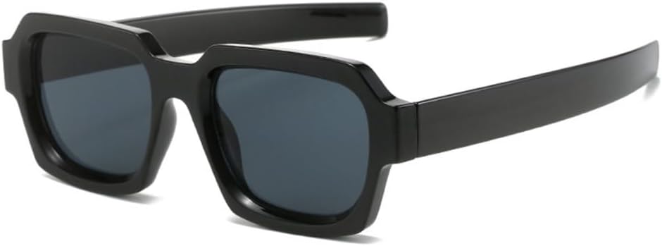 

Солнцезащитные очки LVTFCO Cool Square для женщин и мужчин, винтажные солнцезащитные очки с плоской верхней частью, защита от УФ-излучения UV400, черные, один размер, Black